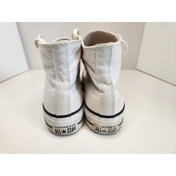 Converse All Star Shoes Women's 5.5 White Lift Platform Chuck Taylor Sneakers - Picture 3 of 9